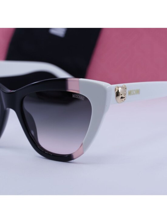 Moschino MOS122/S 03H2 JP Cat Eye Women Sunglasses - Black / Green main image 8
